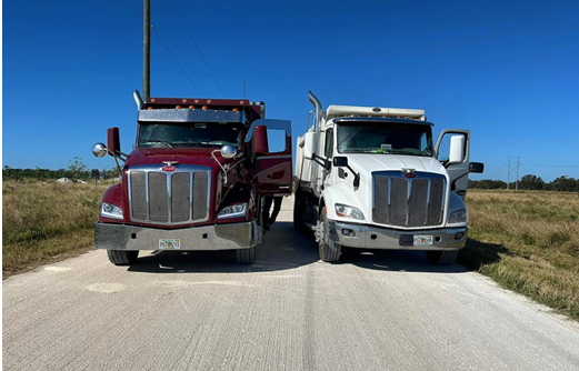 Is a dump truck considered a straight truck f dump truck
