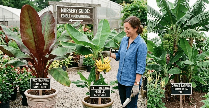 How it differs from a red banana and a grove plant