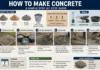 How to Make Concrete: Complete Step-by-Step Guide to Mix Ratios, Materials, Water, Costs, Curing, and the Right Method for Every Project How to Make Concrete
