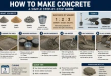 How to Make Concrete: Complete Step-by-Step Guide to Mix Ratios, Materials, Water, Costs, Curing, and the Right Method for Every Project How to Make Concrete