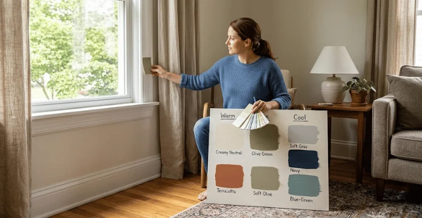 Choose Color Around Light and Existing Finishes
