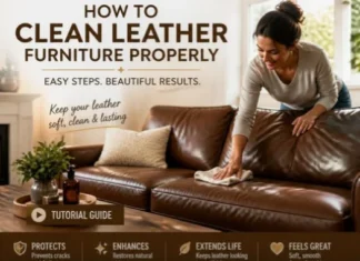How to Clean Leather Furniture Properly Without Drying, Fading, or Damaging It How to Clean Leather Furniture Properly