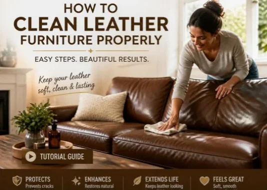 How to Clean Leather Furniture Properly Without Drying, Fading, or Damaging It How to Clean Leather Furniture Properly