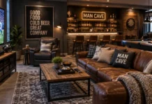 Man Cave Ideas: The Ultimate Guide to Basements, Garages, Small Spaces, Practical Designs, Pro Tips, and More Man Cave Ideas