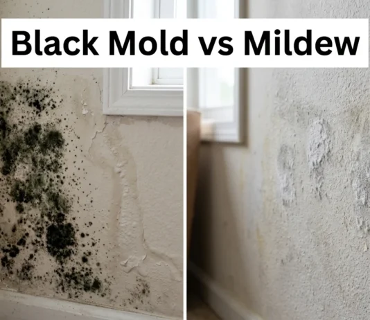 Black Mold vs Mildew: How to Identify Each One, Understand Where They Grow, Remove Them Safely, and Stop Them From Returning Black Mold vs Mildew